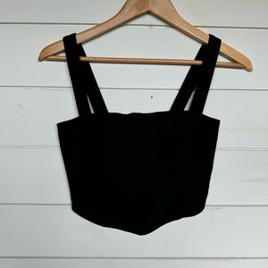 ABERCROMBIE & FITCH Sculpt Corset Set Top Black